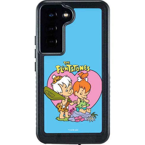 The Flinstones Bamm-Bamm and Pebbles Galaxy S24 Waterproof Case